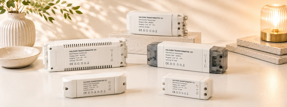 12V Halogen-Transformatoren und Trafos für Leuchten in moderner Wohnraum-Atmosphäre