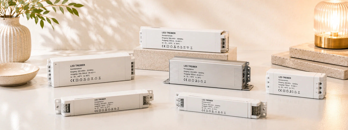 LED-Treiber und Konstantstrom-Netzteile für moderne Leuchten in Wohnraum-Atmosphäre
