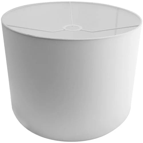 Lampenschirm Stoff weiß rund Zylinder E27 Ø 39cm Stehlampe Lampenschirm – saasil.de