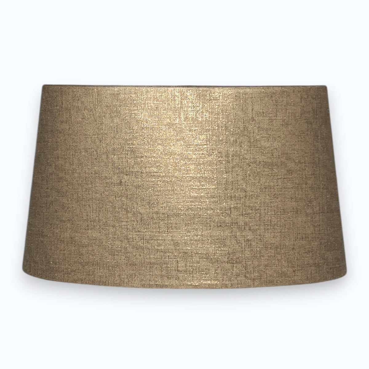 Ovaler Lampenschirm 3625950  aus Stoff in Tuff Bronze,mit den Maßen 24 x 21 x 14 cm 