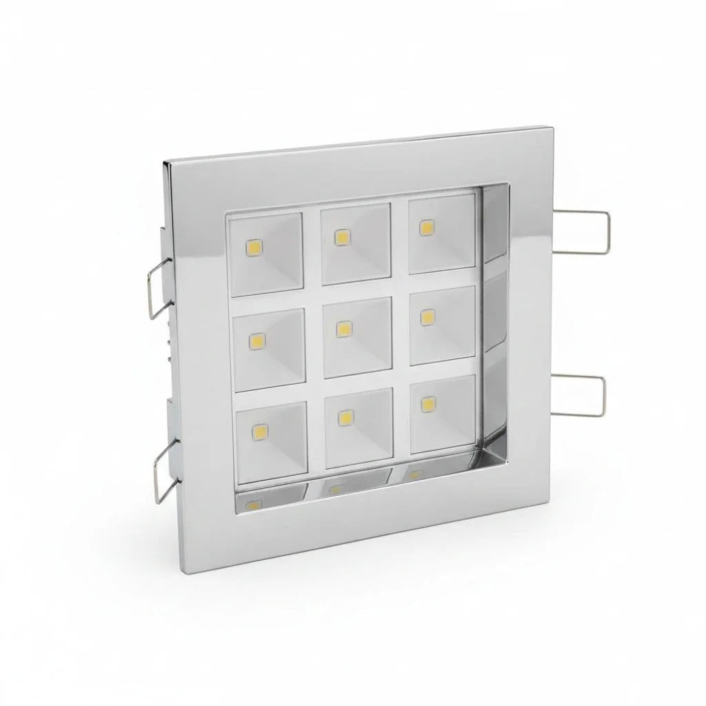 13W LED Downligt 230V dimmbar warmweiß eckig – Einbaustrahler IP20, dimmbar