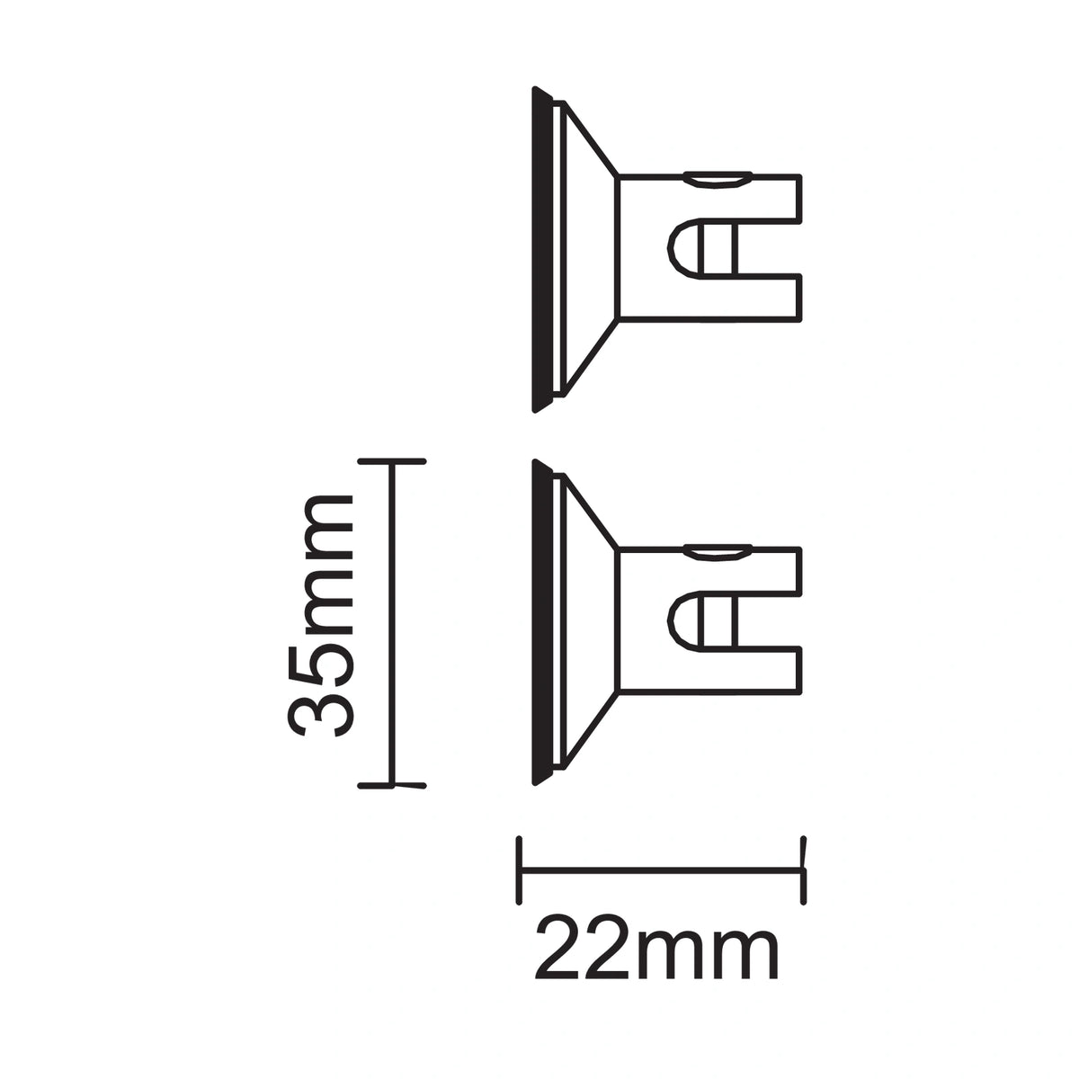 Wandbevestiging goud kabelsysteem BRUCK HIGH-LINE 12V VARIO 150511g