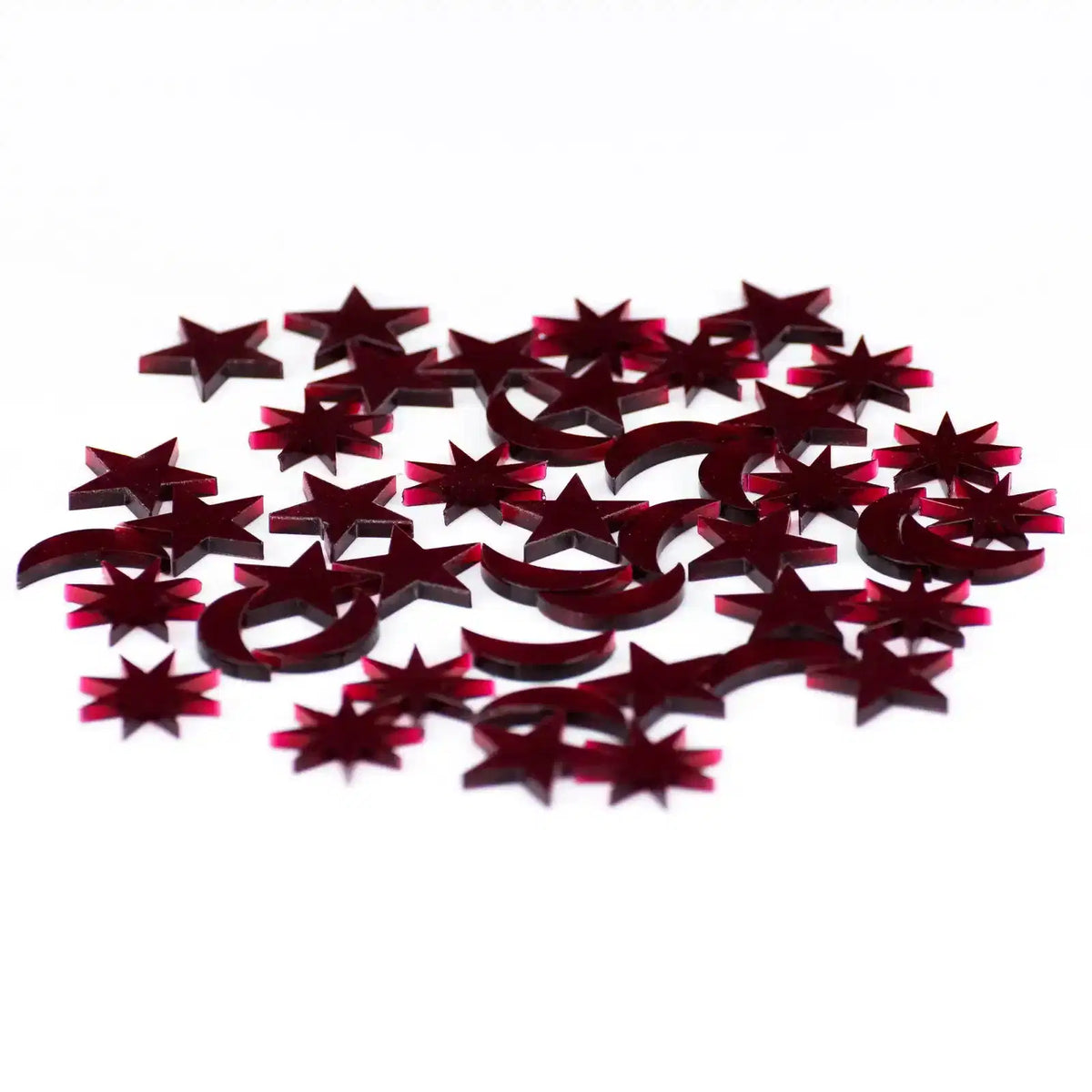 50 Stück Dekosteine Acrylsteine Weihnachten X-mas Schmuck 1,2cm Tischdeko – Weihnachtsdeko