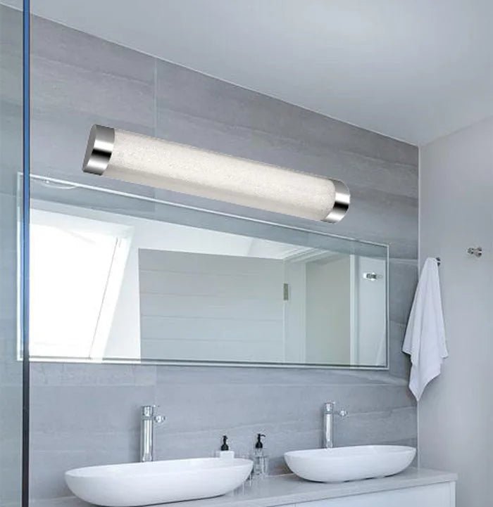 LED Badezimmerlampe Kristalloptik Glitzer 37,5cm IP44 