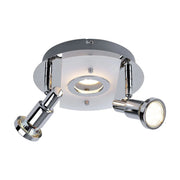LED Deckenlampe mit beweglichen Strahlern Chrom 20cm – Strahler / Spotbeleuchtung