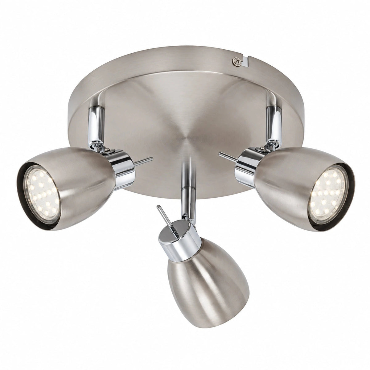 Briloner TWO LED Deckenstrahler rund 3-flammig 