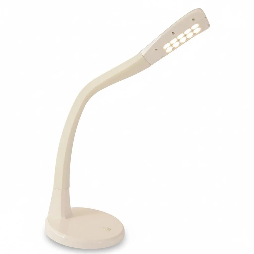LED Tischleuchte Scoop Flexarm Weiß Tischlampe