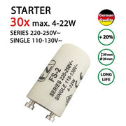 30 x Starter für Leuchtstoffröhren Leuchtstofflampen 4-22W – 22W