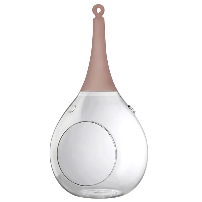 Taura pink rosa groß Windlicht zum aufhängen Glas mundgeblasen, handbemalt