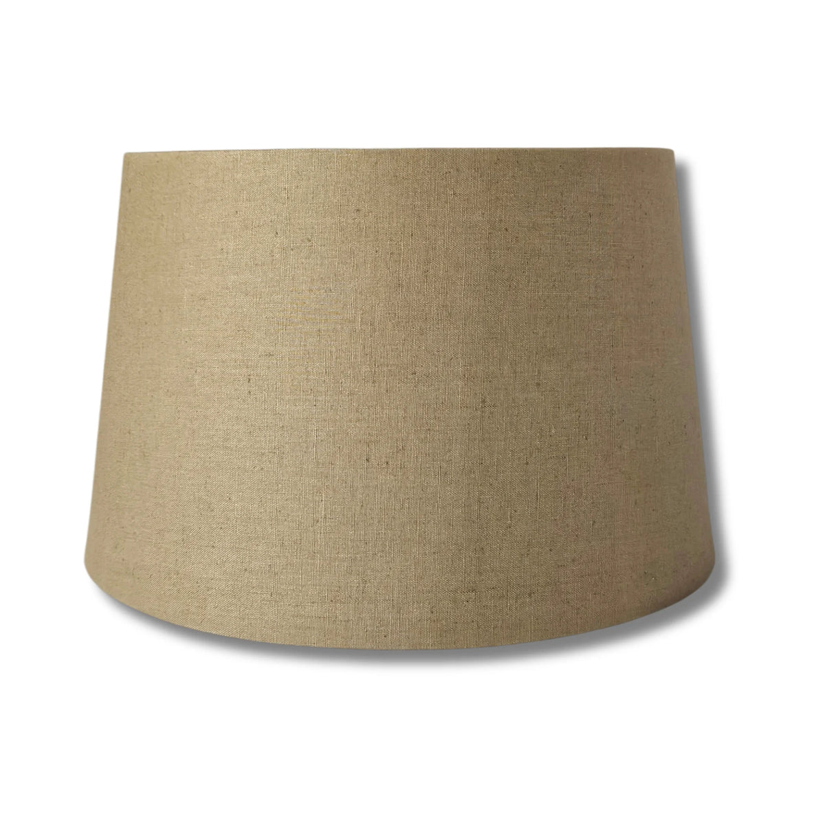 Brauner Baumwoll Lampenschirm 35 cm freigestellt