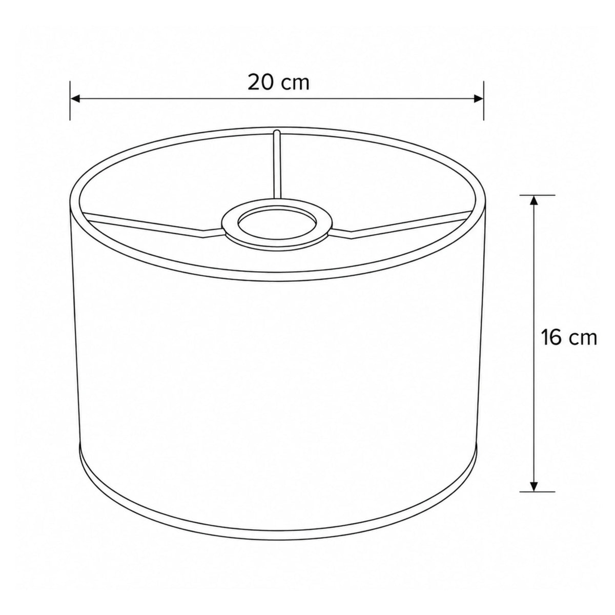 Lampenkap MAIA in koper – glanzend pvc voor E27, 20 cm