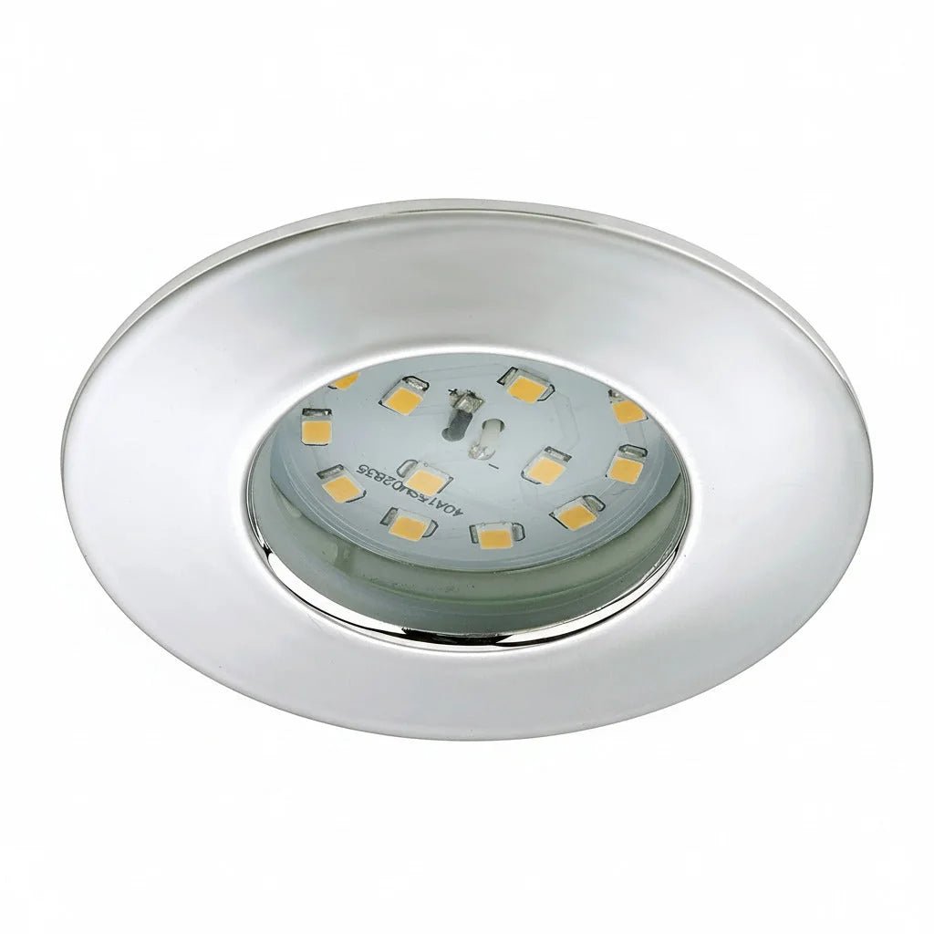 LED Einbauspot Chrom 5,5W dimmbar IP44 ultra slim – Einbaustrahler IP44, dimmbar, 75mm