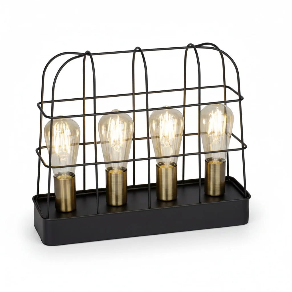 Vintage Tischleuchte Terneg schwarz Tischlampe