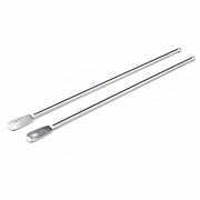 2× Stäbe 15,2 cm Chrom für 12V Seilsystem