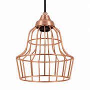 Light & Living Birke Pendelleuchte Kupfer Käfig Hängelampe Ø 17 cm Vintage Industrial