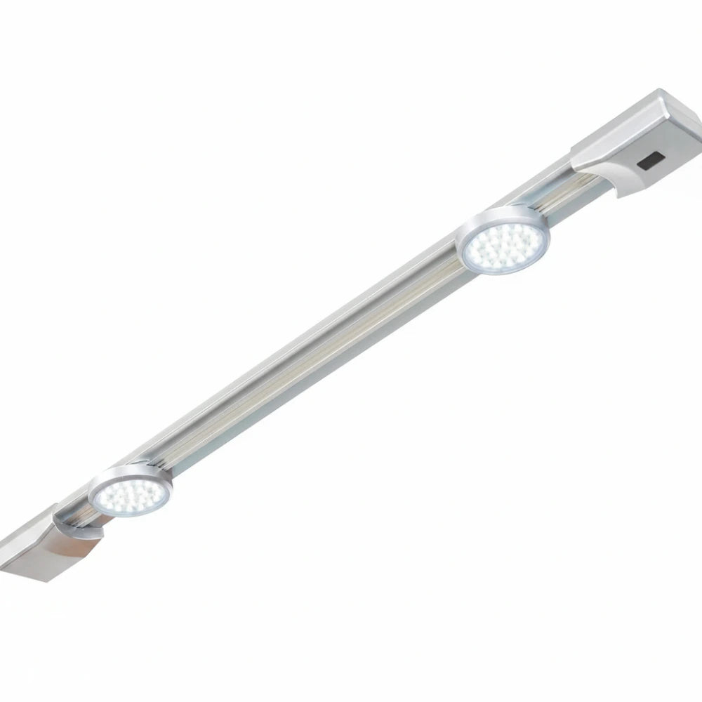 LED Unterbauleuchte 60 cm mit Bewegungsmelder und verstellbaren LED-Spots in Kaltweiß