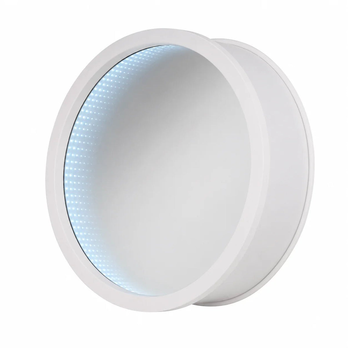 Dekorativer runder Wandspiegel mit LED-Beleuchtung