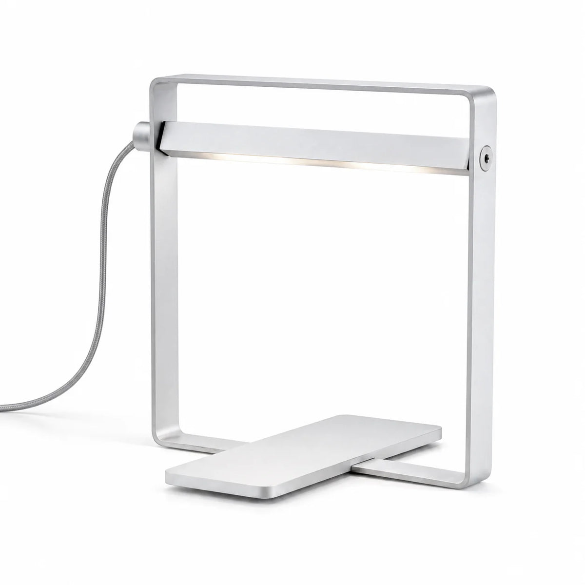 LED Tischlampe Oring 7W – Design-Schreibtischleuchte Weiß mit drehbarem Kopf