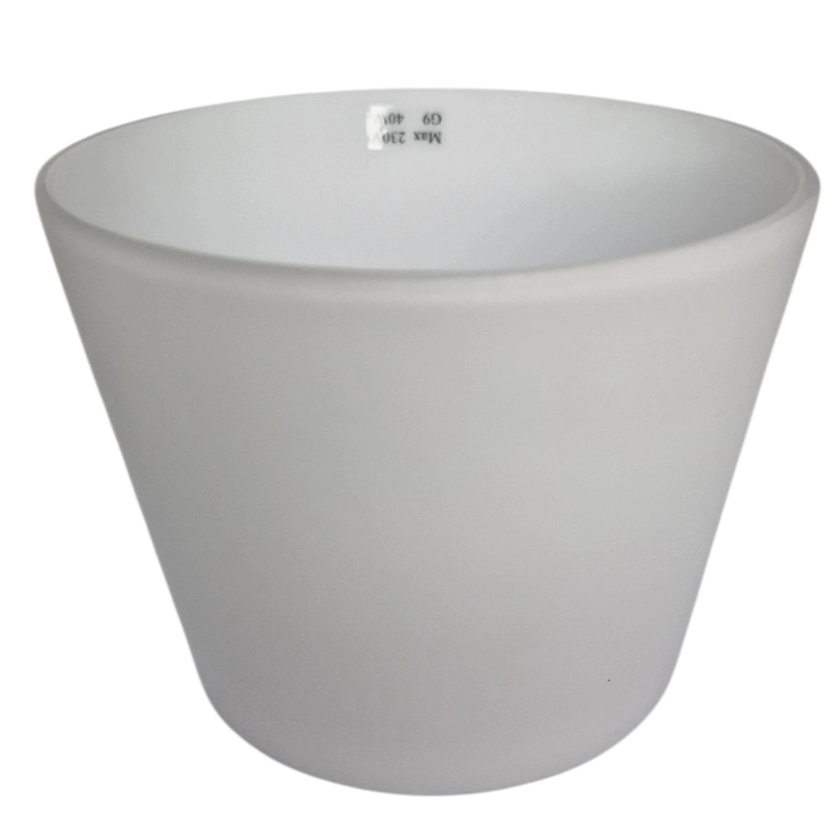 Lampenglas G9 Ersatzglas Loch 23mm weiß matt rund konisch 8cm 10cm Glasschirm Juppy 92074 92073 sompex 