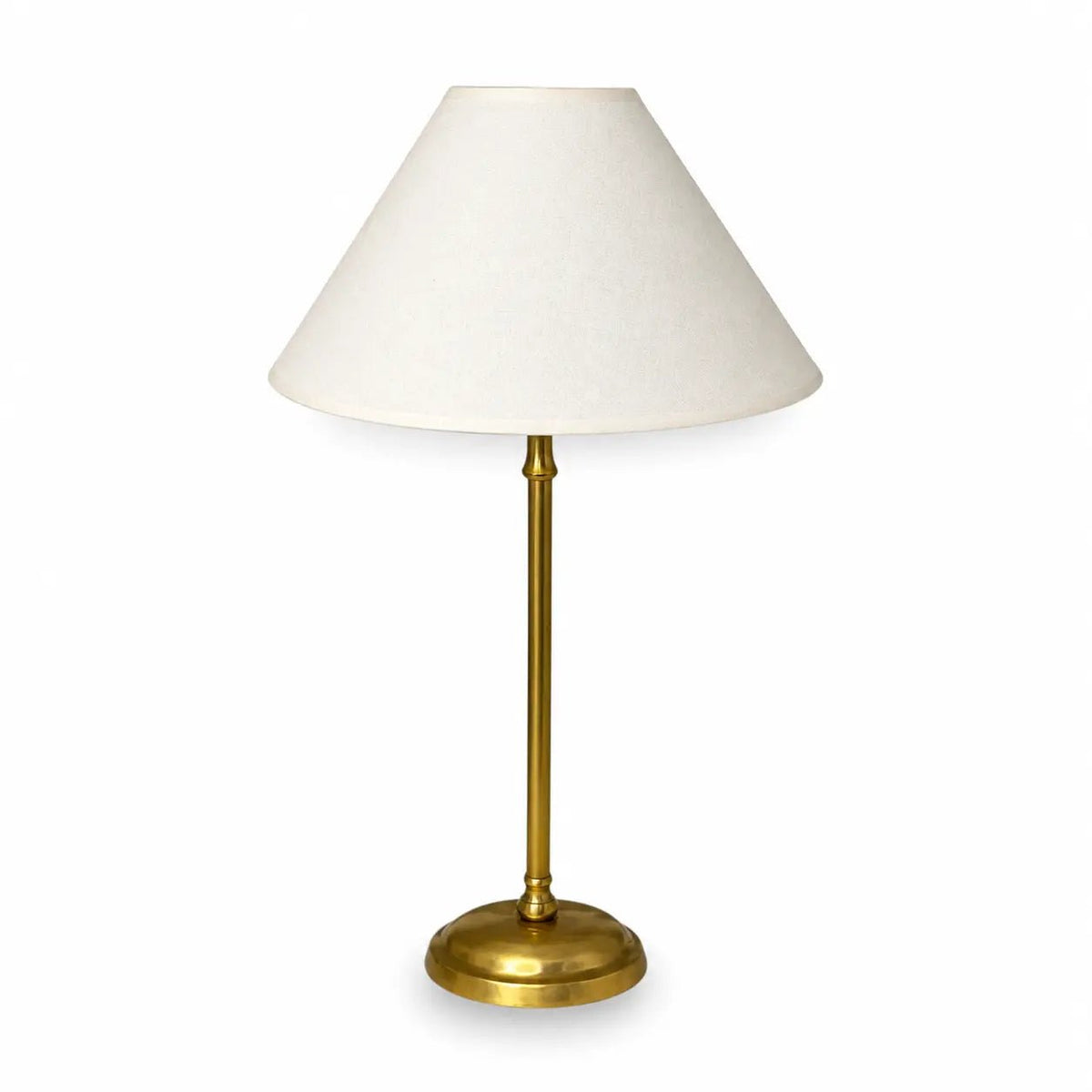 Lampenschirm in Creme auf Goldene Tischlampenfuß als Anwendungsbeispiel