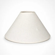 Lampenschirm Creme konisch 30 cm aus Baumwollstoff-Front