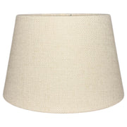 Konischer Lampenschirm in Lever Taupe aus Stoff, Frontansicht