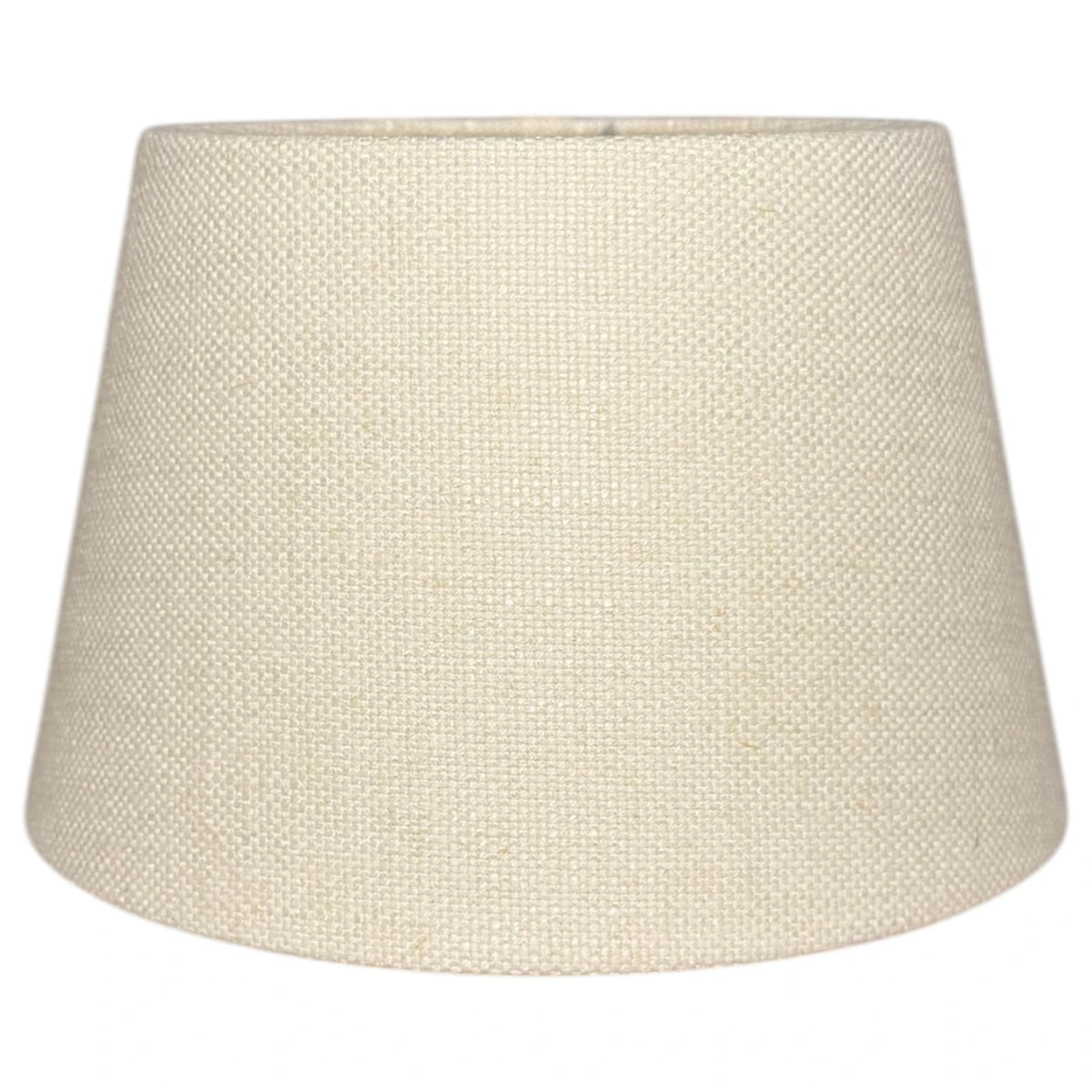 Konischer Lampenschirm in Lever Taupe aus Stoff, Frontansicht