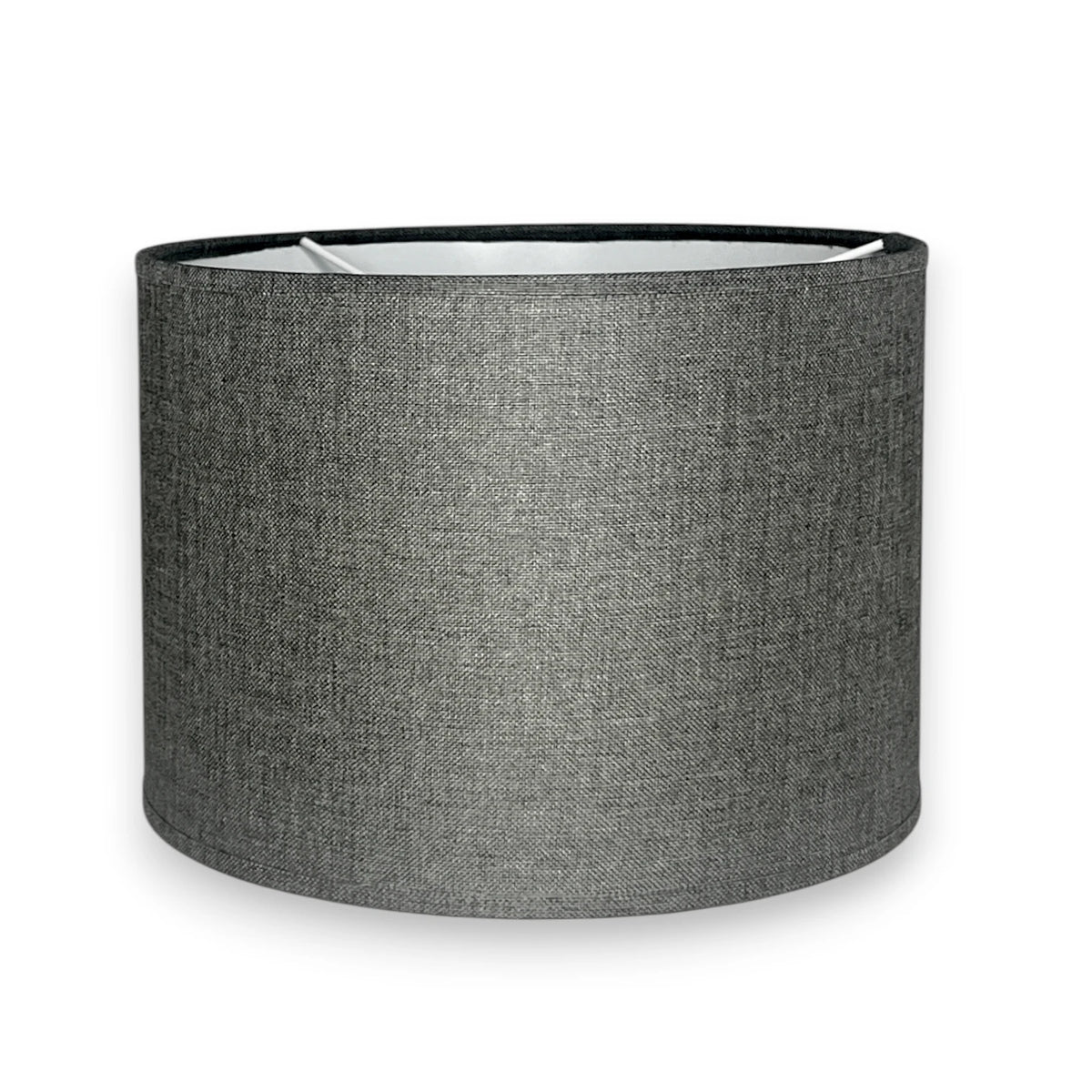Grau Lampenschirm von Light & Living aus strukturiertem Stoff