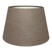 Konischer Lampenschirm in Lever Taupe aus Stoff, Frontansicht