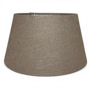 Konischer Lampenschirm in Lever Taupe aus Stoff, Frontansicht