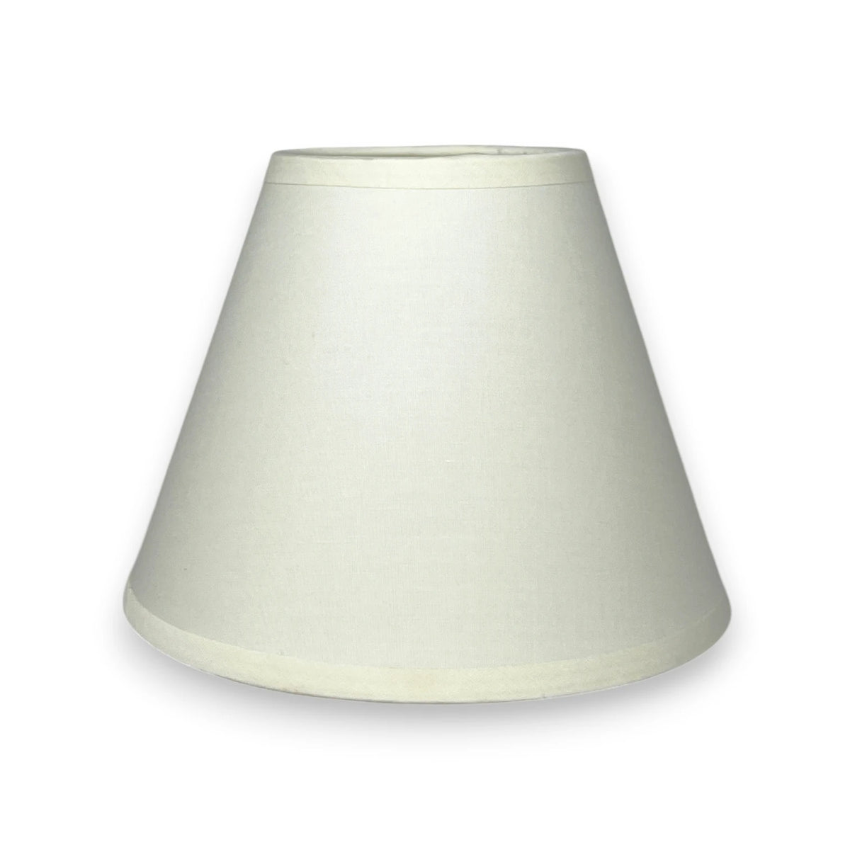 Lampenschirm E14 Top-Rund aus Baumwollstoff in warmweiß-Front