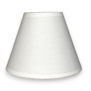Various Lampenschirm  E14 Top-Rund aus Baumwollstoff in Weiß
