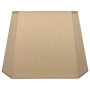 Rechteckiger Lampenschirm in Beige mit achteckiger Formwirkung, Frontansicht