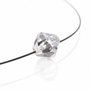 Leuchtende Halskette – Bicone (geschliffen) – Weiß – Swarovski® Elements