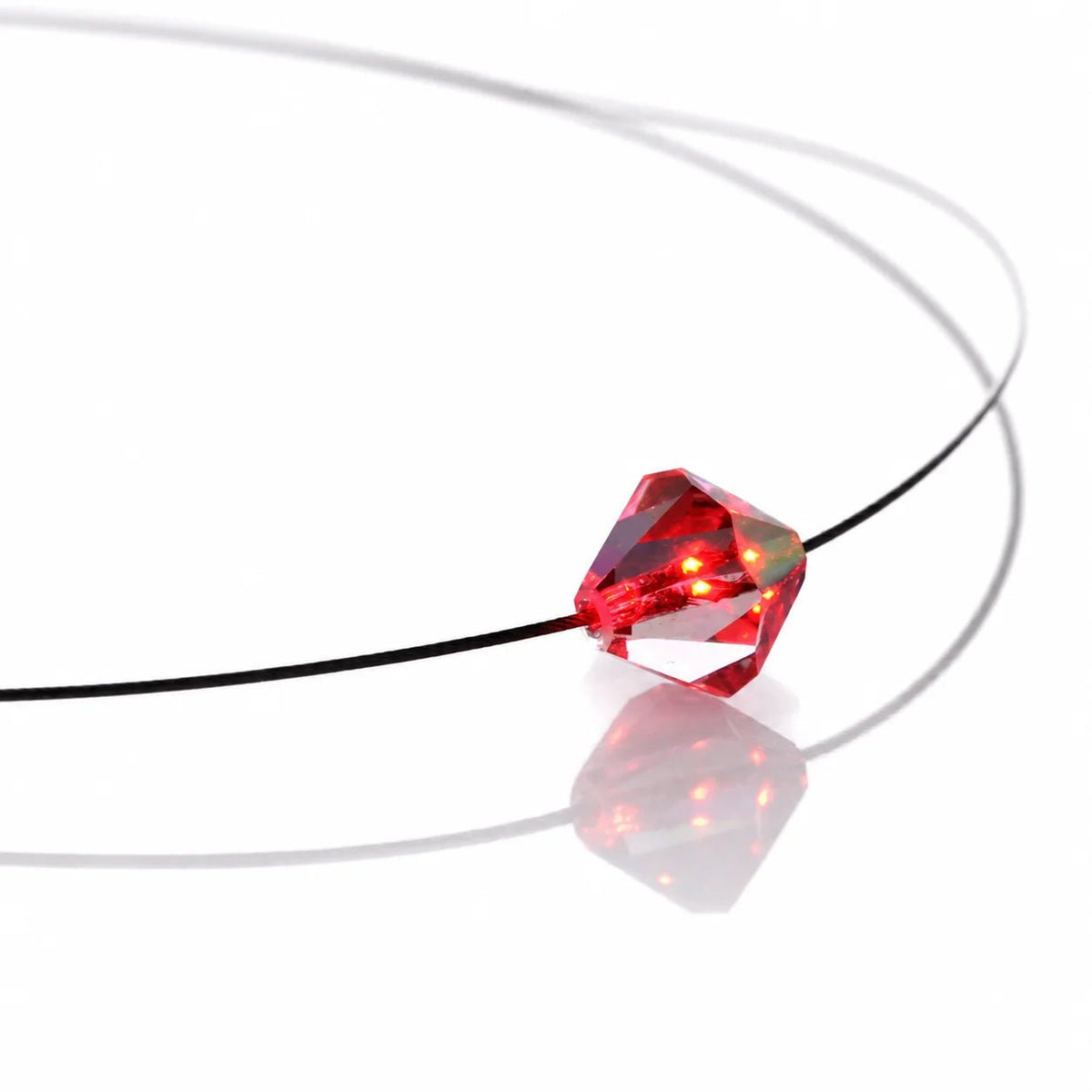 Halskette LED Kristall 