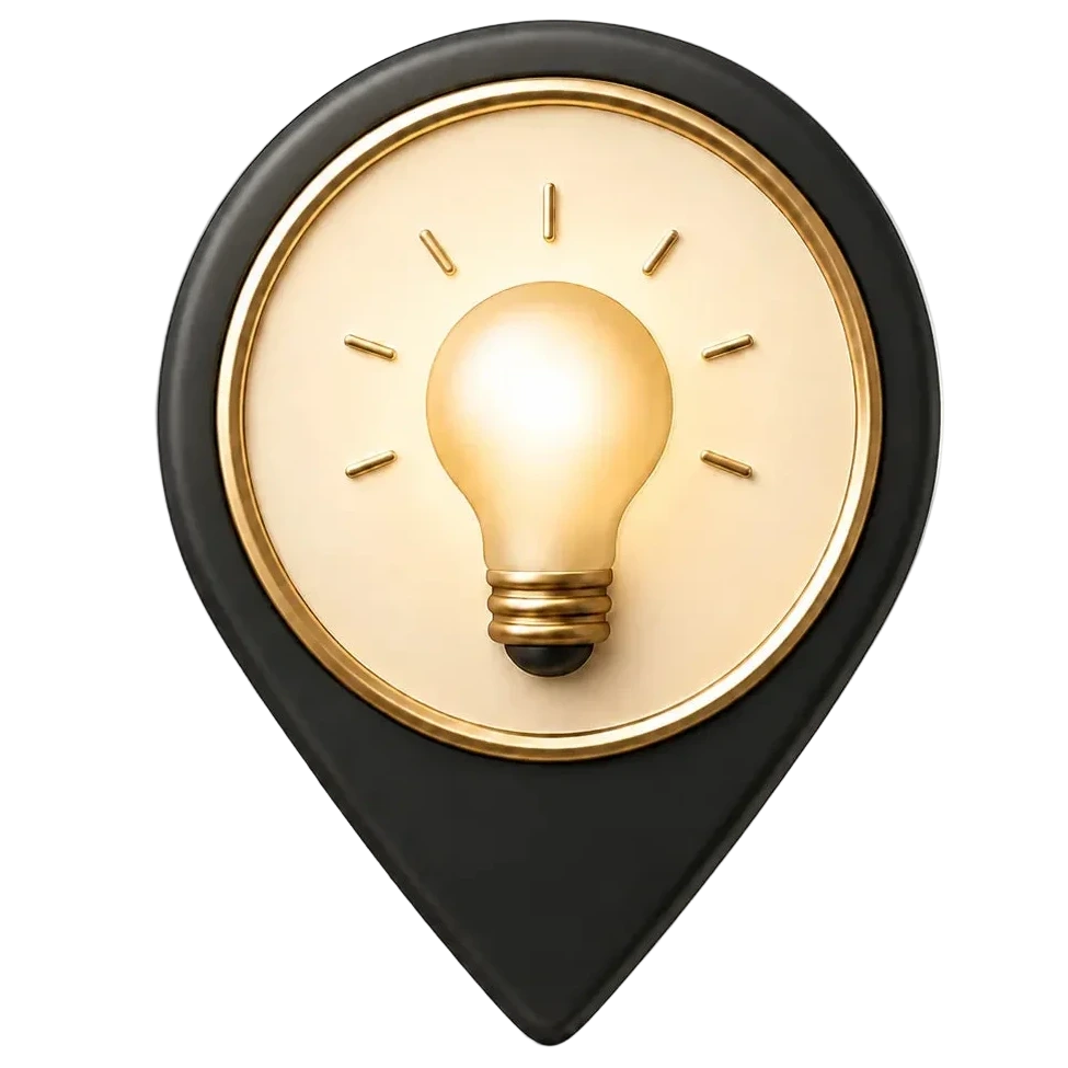 Glühbirne Icon für Lampenberatung und Lichtideen