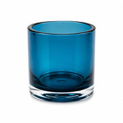 SPARK decoratief glazen theelichthouder donkerblauw – SOMPEX