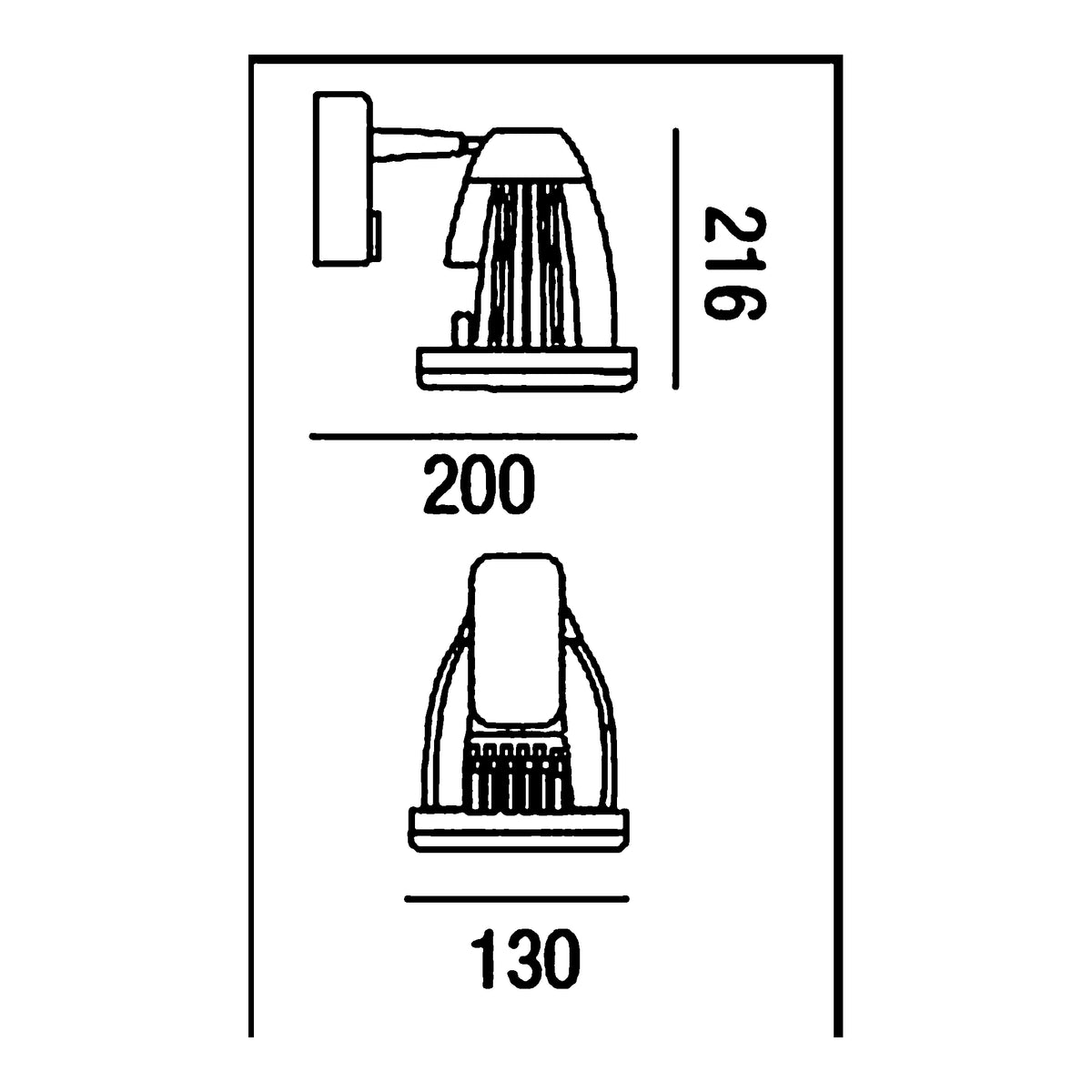 Relco SYRMA 3-fasen LED-railspot 17 W – 1300 lm – 3000 K warmwit – wit