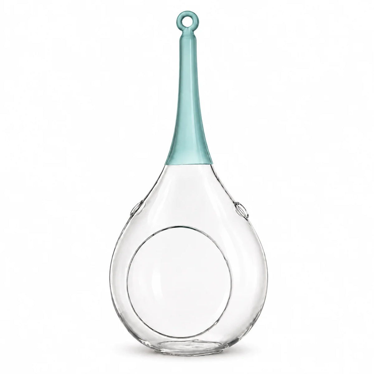 Sompex Taura hanglantaarn blauw – mondgeblazen glas – 8,5 × 15 × 30 cm