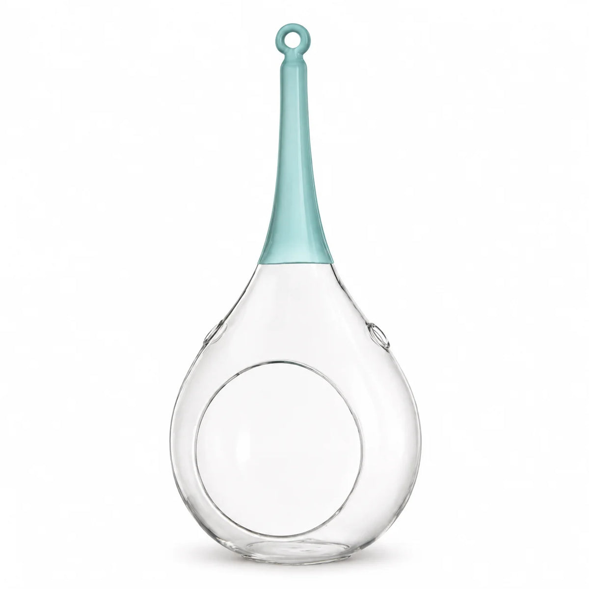 Sompex Taura hanglantaarn blauw – mondgeblazen glas – 8,5 × 15 × 30 cm
