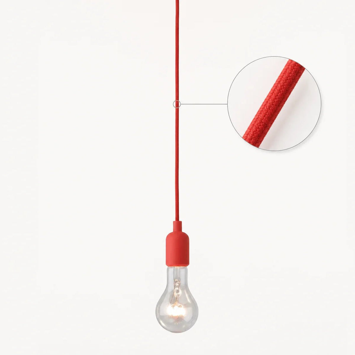Textilkabel (160 cm) rot