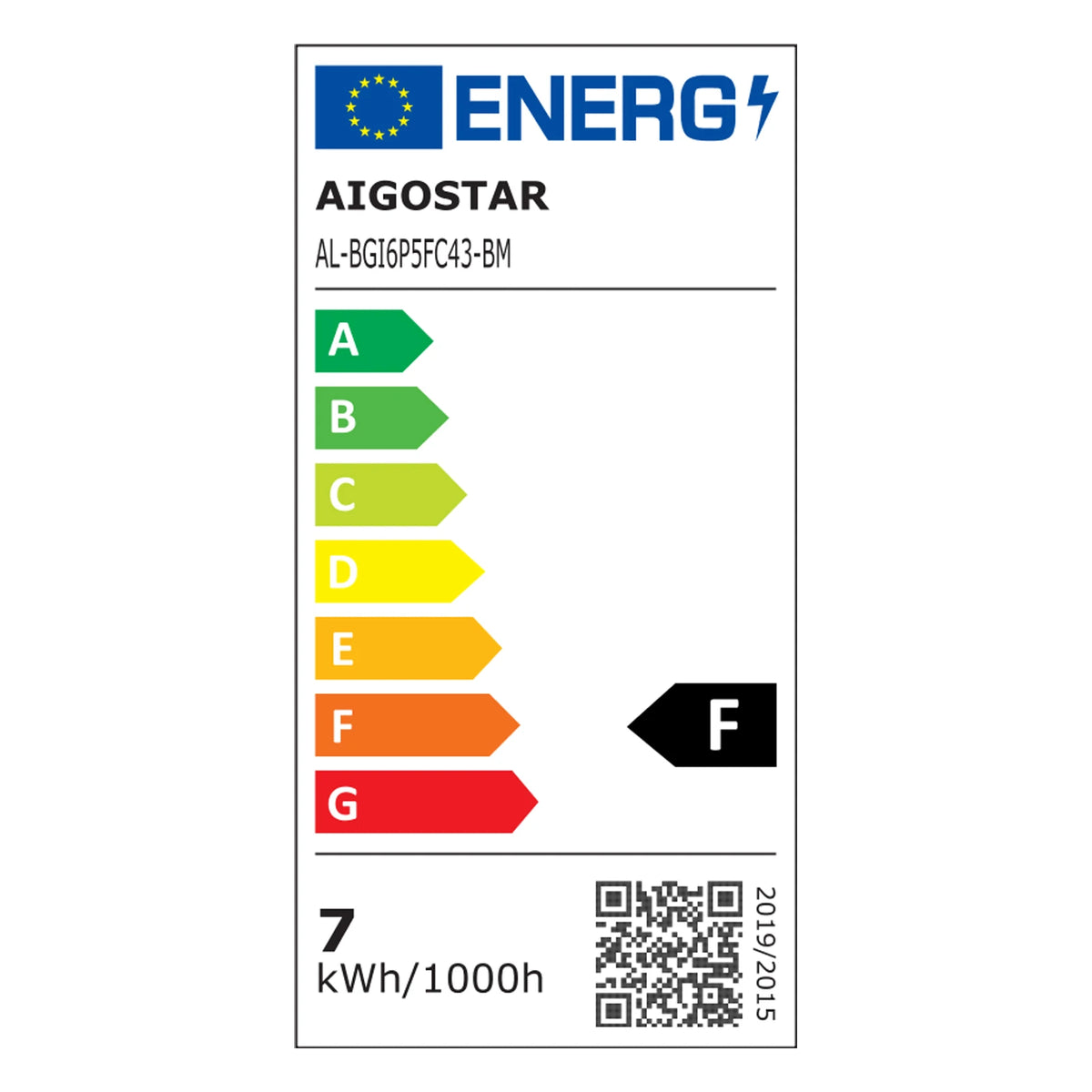 Aigostar smarte LED-Lampen E27 G45 – 4er-Set, 6,5 W RGB+CCT, Bluetooth Mesh – Energieetikett