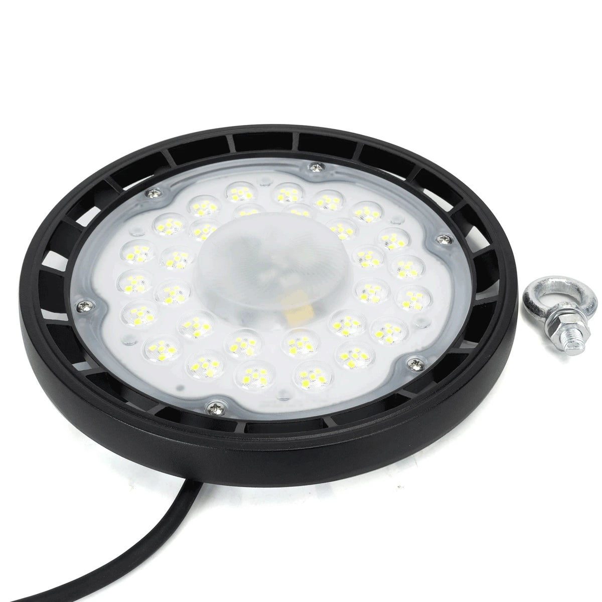 Aigostar smarte LED-Hallenleuchte 100 W – 6500 K, 10000 lm, IP65, Bluetooth Mesh – Produktansicht 3