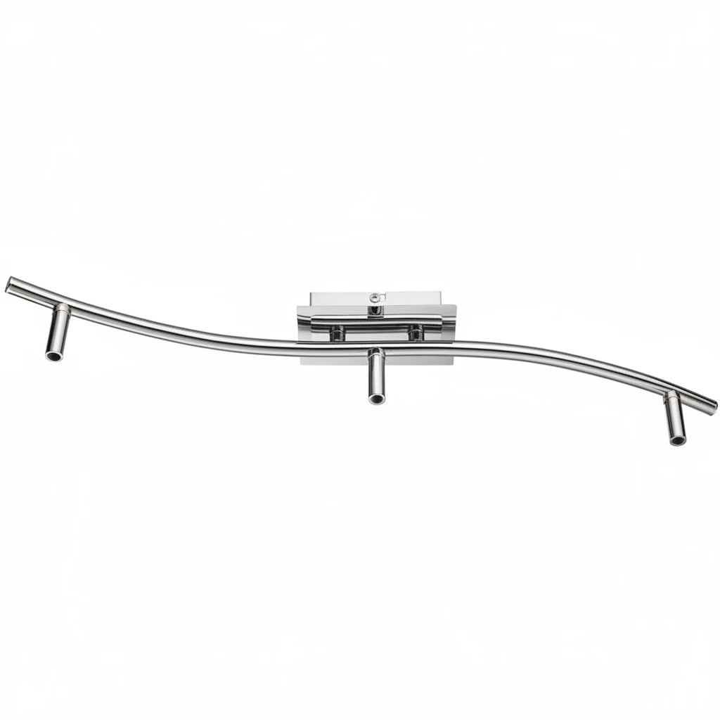 Armatur Deckenlampe 3 flammig 55cm Chrom eckig ESTO Vario Home