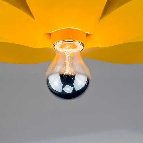 Bijzondere plafondlamp Summer bloemvorm geel