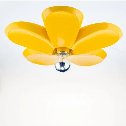Ausgefallene Deckenleuchte Summer Blumenform gelb