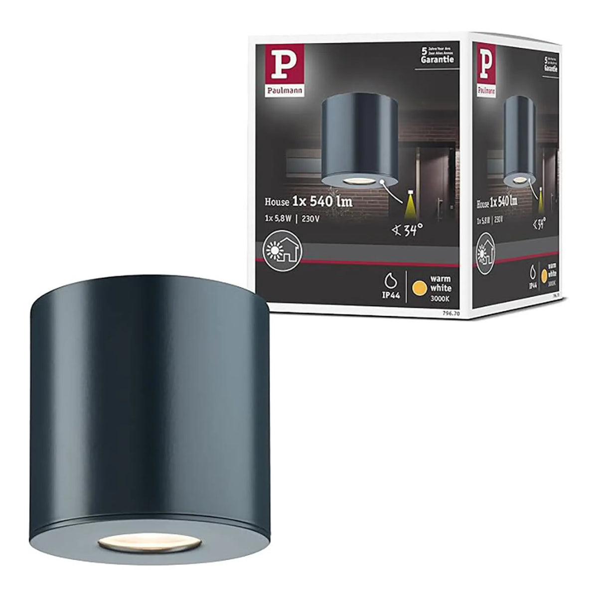 Paulmann House LED Außenstrahler 79670 warmweiß 3000K Anthrazit