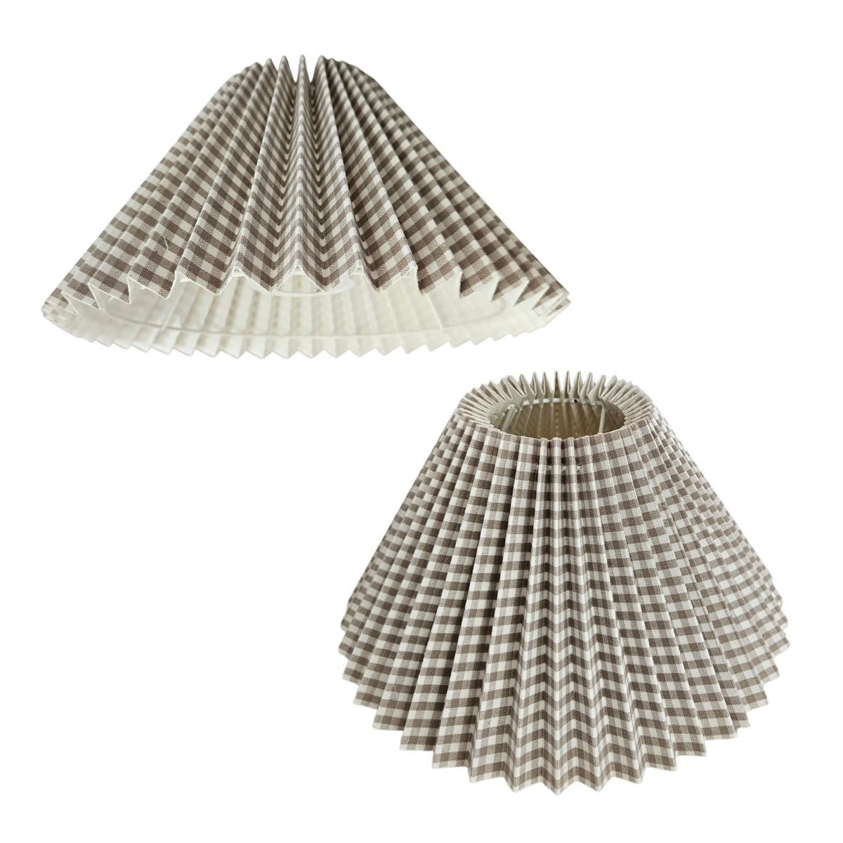 Lampenschirm in Beige als dekorative Tischbeleuchtung
