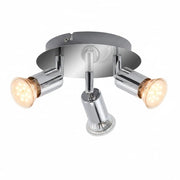 Briloner BORRO LED Bad-Deckenleuchte 2229-038 in Chrom mit drei schwenkbaren GU10 Spots