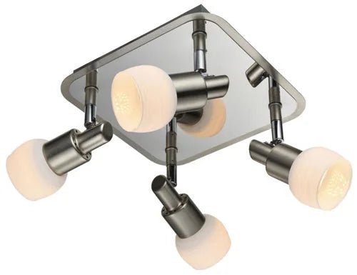 Armatur Deckenlampe quadratisch 4 flammig